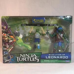 Teenage Mutant Ninja Turtles 2014 Movie - Evolution of Leonardo *NIB